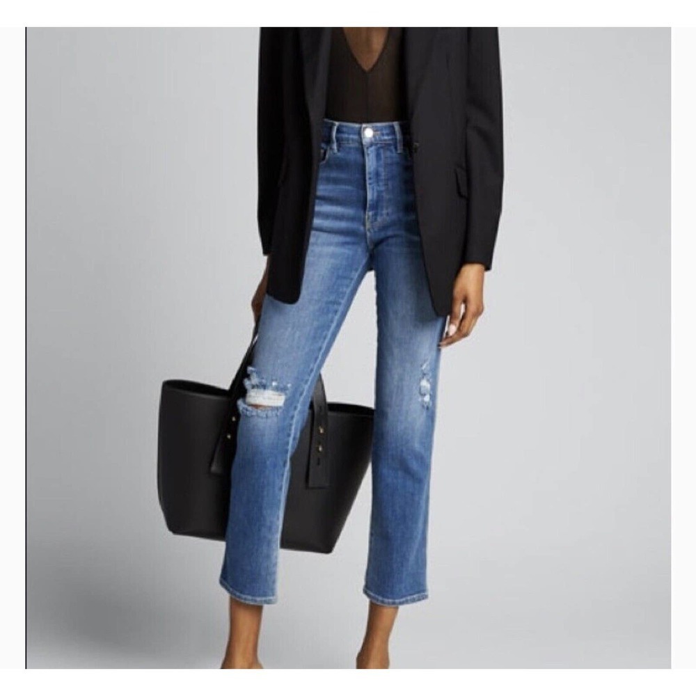 NWT Frame Denim Heritage Le Sylvie slender straight-leg jeans size 25